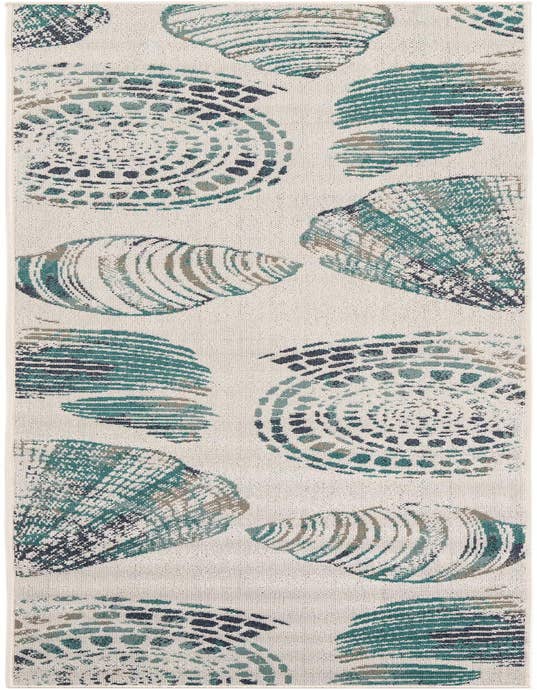 Detail image of 2' 7 x 10' Easy-Clean Coastal Indoor / Outdoor Runner Rug