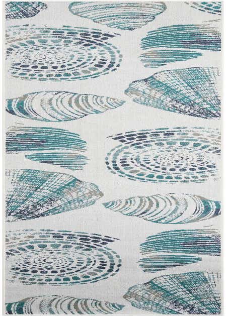 2' 7 x 12' Easy-Clean Coastal Indoor / Outdoor Runner Rug