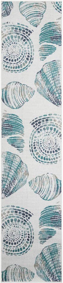 Detail image of 2' 7 x 12' Easy-Clean Coastal Indoor / Outdoor Runner Rug