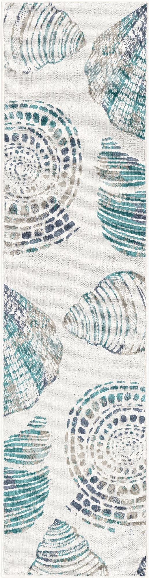 Primary image  2' x 8'  Washable Coastal Indoor / Outdoor Runner Rug