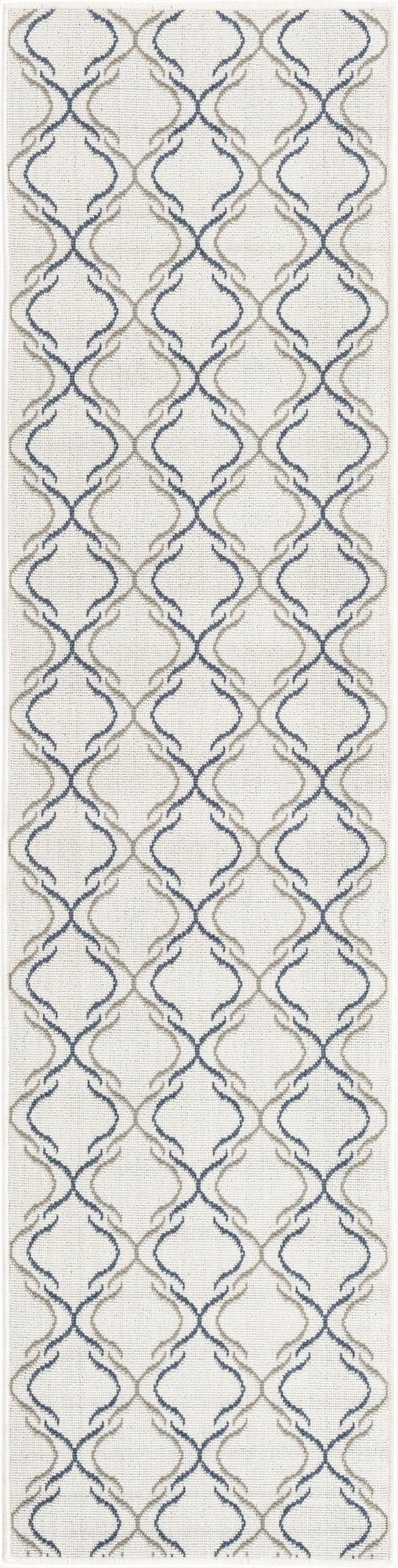 2' x 8' Washable Lattice Indoor / Outdoor Runner Rug