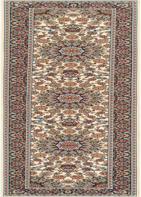 2' 7 x 12' Easy-Clean Traditional Indoor / Outdoor Runner Rug
