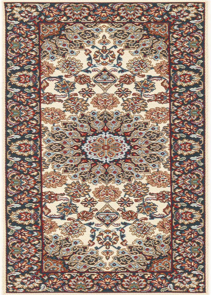 2' x 5' 1 Easy-Clean Traditional Indoor / Outdoor Runner Rug