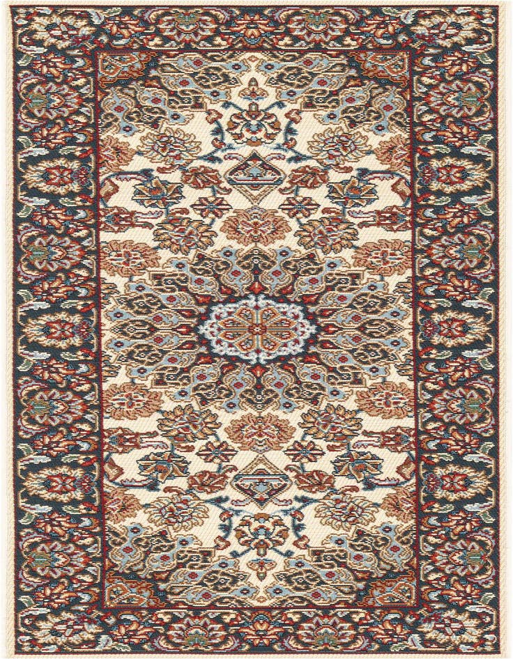 Detail image of 2' x 5' 1 Easy-Clean Traditional Indoor / Outdoor Runner Rug