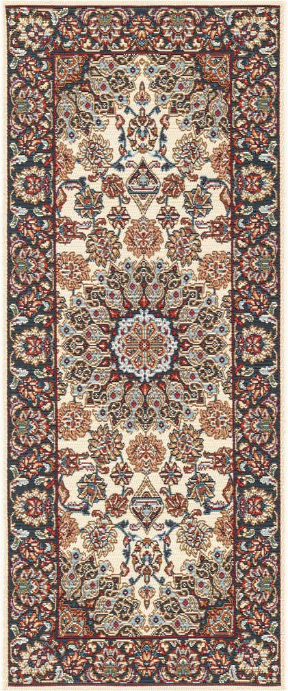 2' x 5' 1 Easy-Clean Traditional Indoor / Outdoor Runner Rug