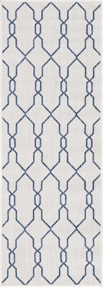 2' x 6' Easy-Clean Trellis Indoor / Outdoor Runner Rug