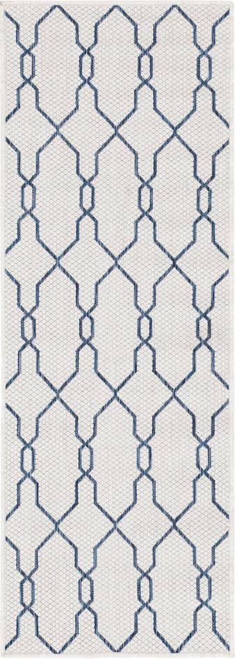 Detail image of 2' x 6' Easy-Clean Trellis Indoor / Outdoor Runner Rug