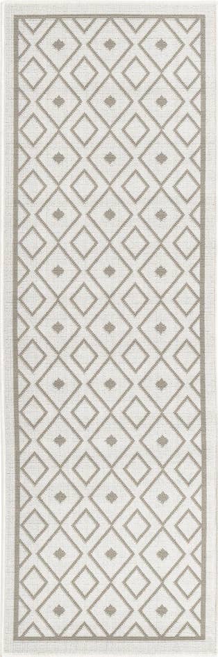 Detail image of 2' x 6' Easy-Clean Trellis Indoor / Outdoor Runner Rug