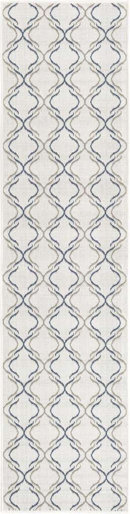2' x 8' Easy-Clean Trellis Indoor / Outdoor Runner Rug