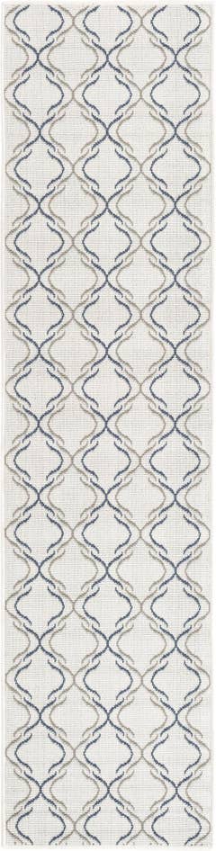 Detail image of 2' x 8' Easy-Clean Trellis Indoor / Outdoor Runner Rug