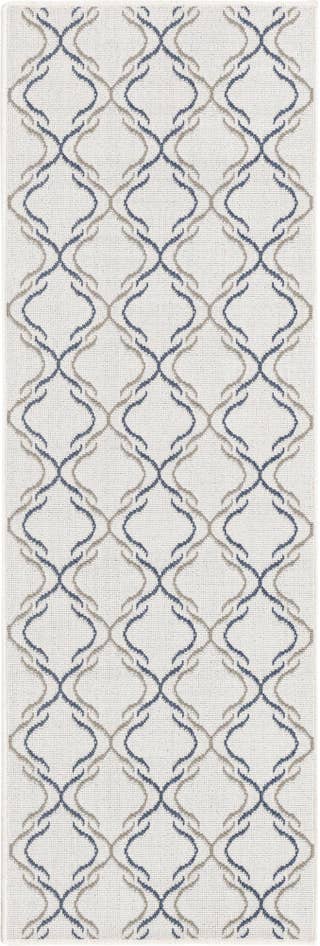 Detail image of 2' x 6' Easy-Clean Trellis Indoor / Outdoor Runner Rug