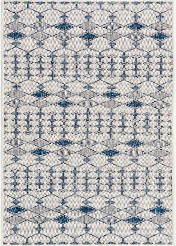 2' 7 x 10' Easy-Clean Trellis Indoor / Outdoor Runner Rug