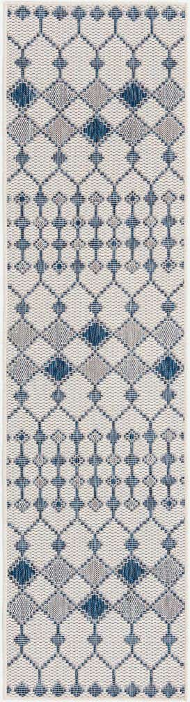 2' x 8' Easy-Clean Trellis Indoor / Outdoor Runner Rug