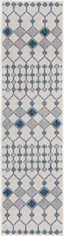 Detail image of 2' x 8' Easy-Clean Trellis Indoor / Outdoor Runner Rug