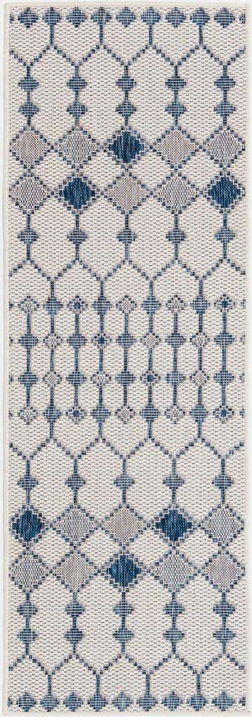 2' x 6' Easy-Clean Trellis Indoor / Outdoor Runner Rug