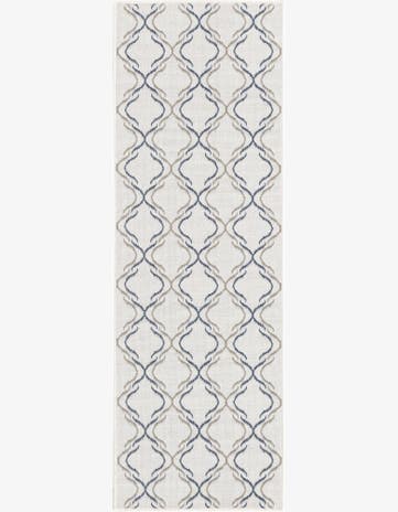 2' x 6' Easy-Clean Trellis Indoor / Outdoor Runner Rug
