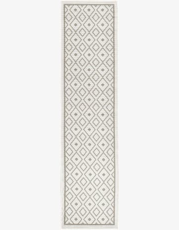 2' x 8' Easy-Clean Trellis Indoor / Outdoor Runner Rug