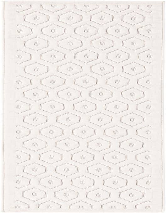 Detail image of 2' x 8' Easy-Clean Trellis Textured Indoor / Outdoor Runner Rug