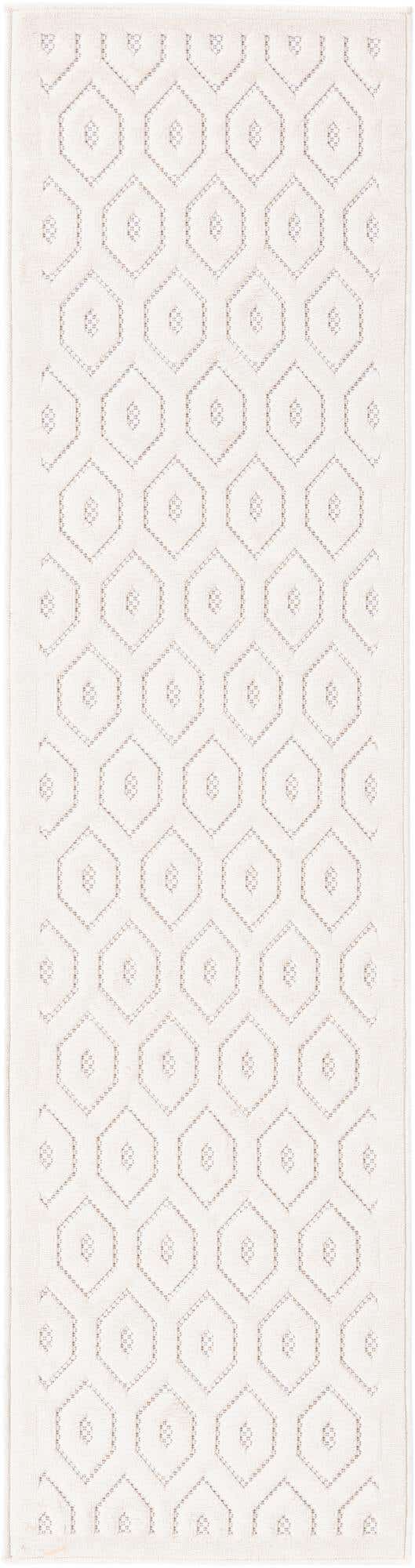 2' x 8' Easy-Clean Trellis Textured Indoor / Outdoor Runner Rug