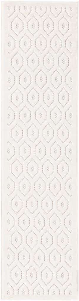 2' x 8' Easy-Clean Trellis Textured Indoor / Outdoor Runner Rug