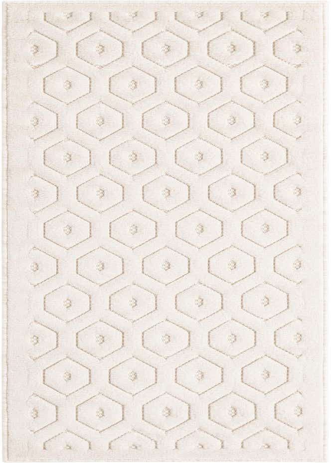 2' x 6' Easy-Clean Trellis Textured Indoor / Outdoor Runner Rug