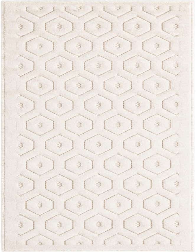 2' x 6' Easy-Clean Trellis Textured Indoor / Outdoor Runner Rug