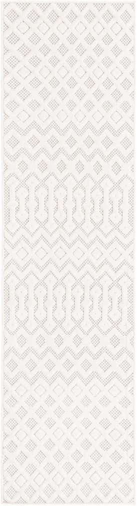 2' x 8' Easy-Clean Trellis Textured Indoor / Outdoor Runner Rug