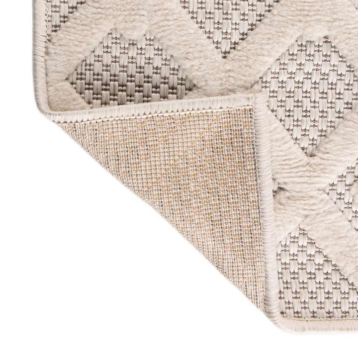 2' x 8' Easy-Clean Trellis Textured Indoor / Outdoor Runner Rug