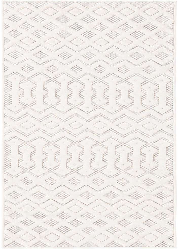 2' x 6' Easy-Clean Trellis Textured Indoor / Outdoor Runner Rug