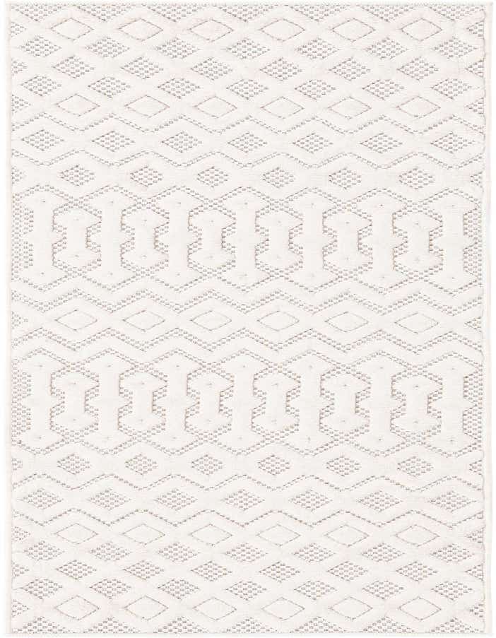 2' x 6' Easy-Clean Trellis Textured Indoor / Outdoor Runner Rug