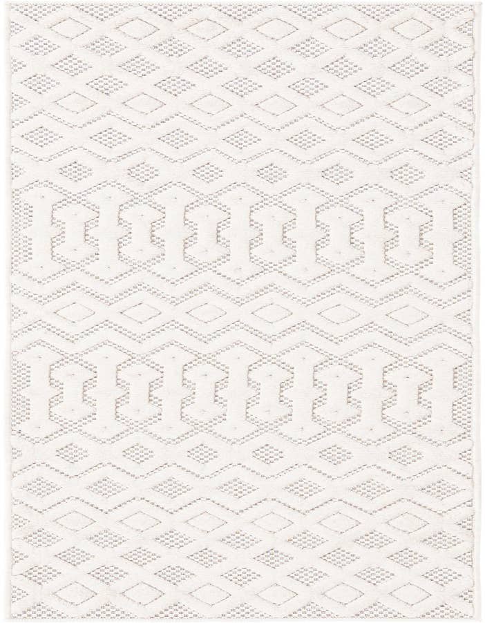 Detail image of 2' x 6' Easy-Clean Trellis Textured Indoor / Outdoor Runner Rug