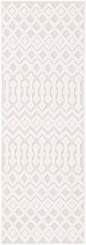 Detail image of 2' x 6' Easy-Clean Trellis Textured Indoor / Outdoor Runner Rug