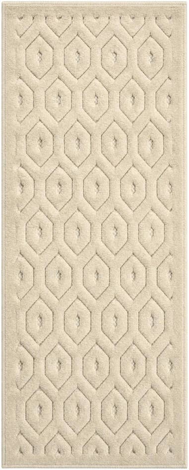 Detail image of 2' x 5' Easy-Clean Trellis Textured Indoor / Outdoor Runner Rug