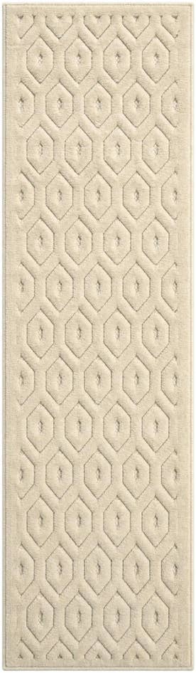 Detail image of 2' x 7' Easy-Clean Trellis Textured Indoor / Outdoor Runner Rug