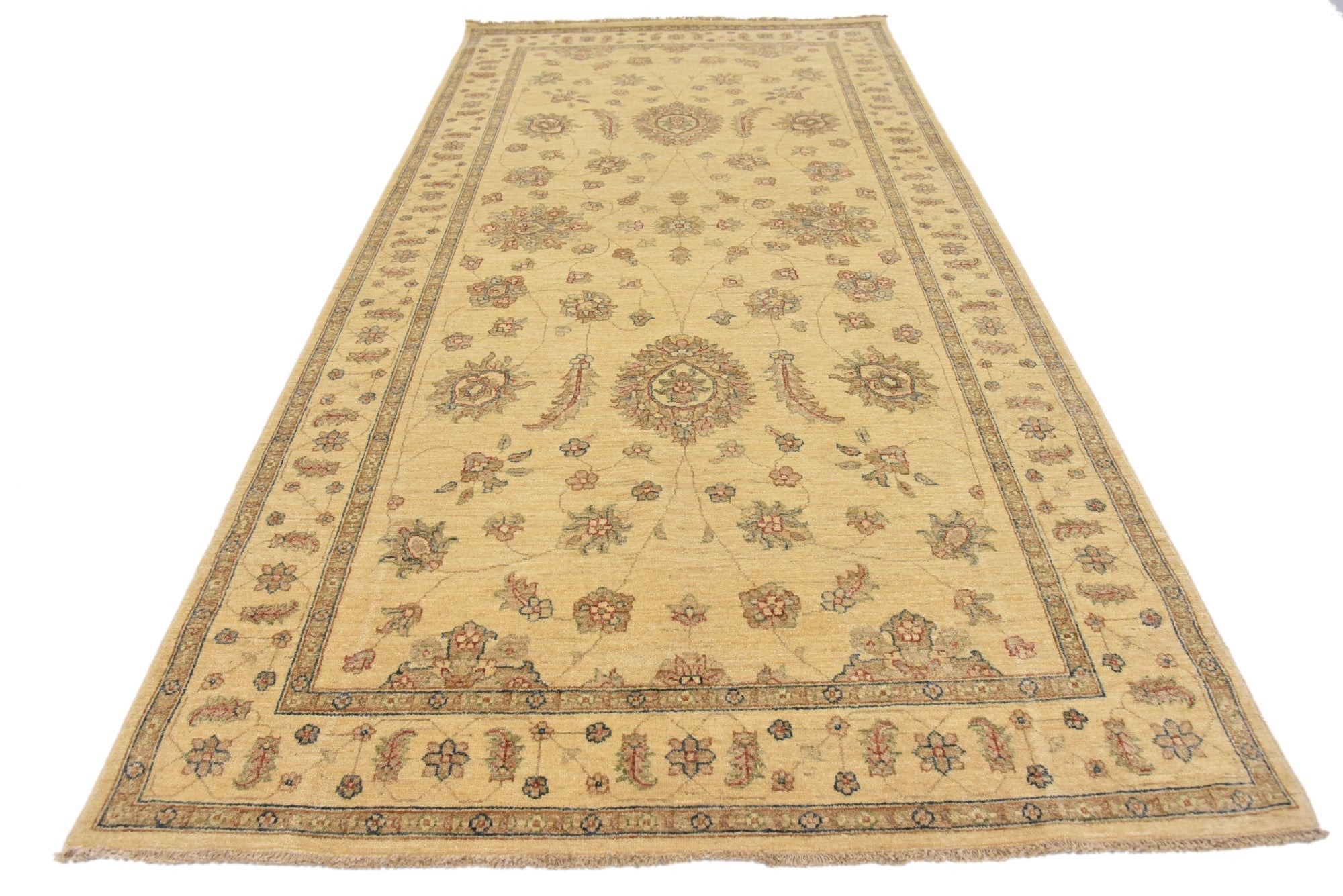 5' x 10' Hand Knotted Peshawar Ziegler Oriental Runner Rug