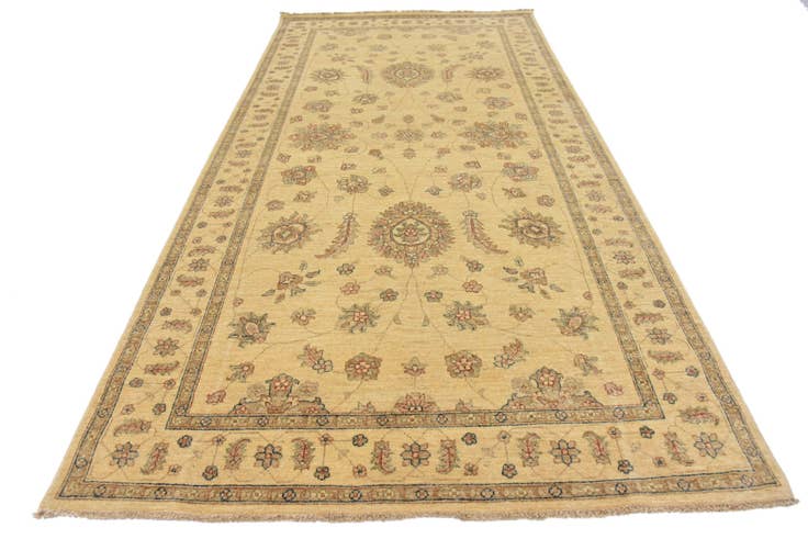 Detail image of 5' x 10' Hand Knotted Peshawar Ziegler Oriental Runner Rug