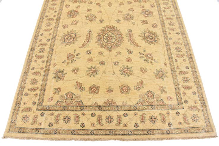 Detail image of 5' x 10' Hand Knotted Peshawar Ziegler Oriental Runner Rug