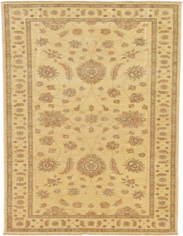 Detail image of 5' x 10' Hand Knotted Peshawar Ziegler Oriental Runner Rug