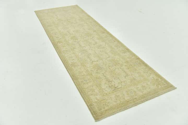 2' 7 x 7' 10 Hand Knotted Peshawar Ziegler Runner Rug