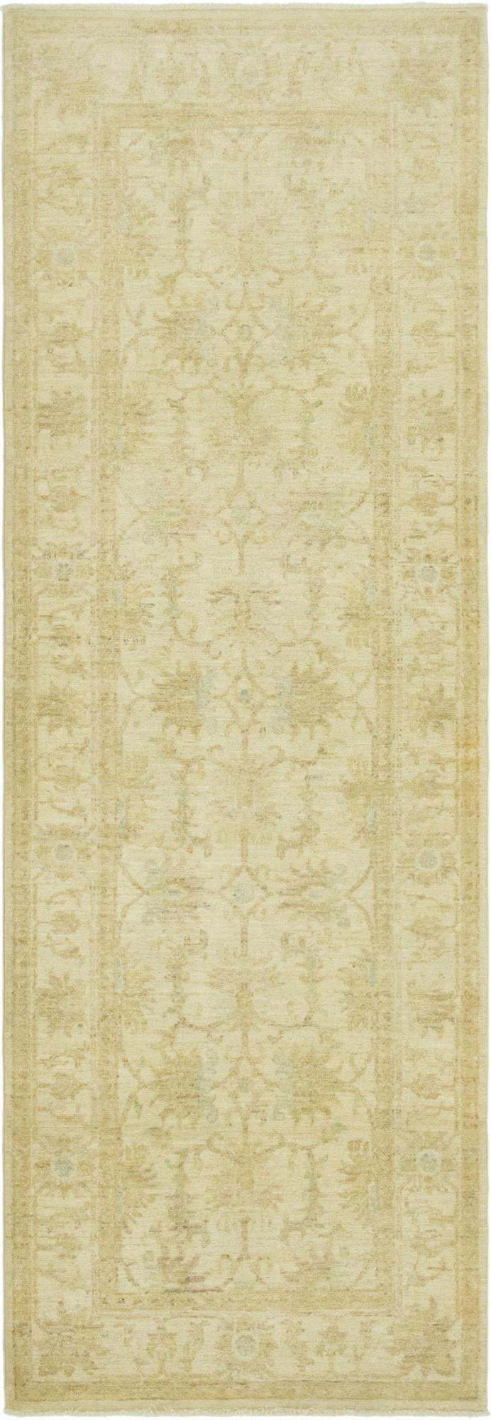 2' 7 x 7' 10 Hand Knotted Peshawar Ziegler Runner Rug