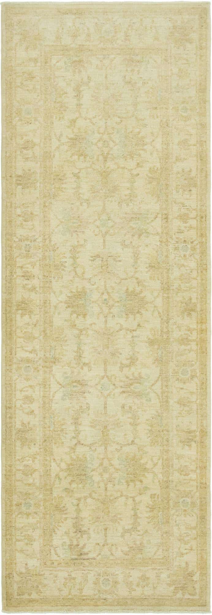 2' 7 x 7' 10 Hand Knotted Peshawar Ziegler Runner Rug
