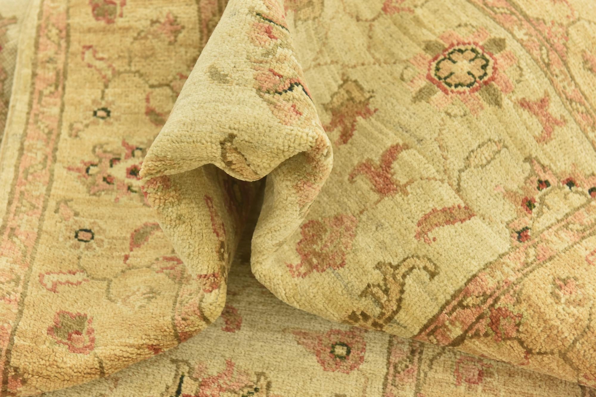 2' 9 x 9' 7 Hand Knotted Peshawar Ziegler Oriental Runner Rug