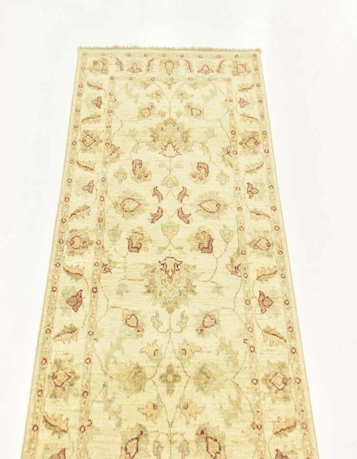 Detail image of 2' 8 x 9' 8 Hand Knotted Peshawar Ziegler Runner Rug