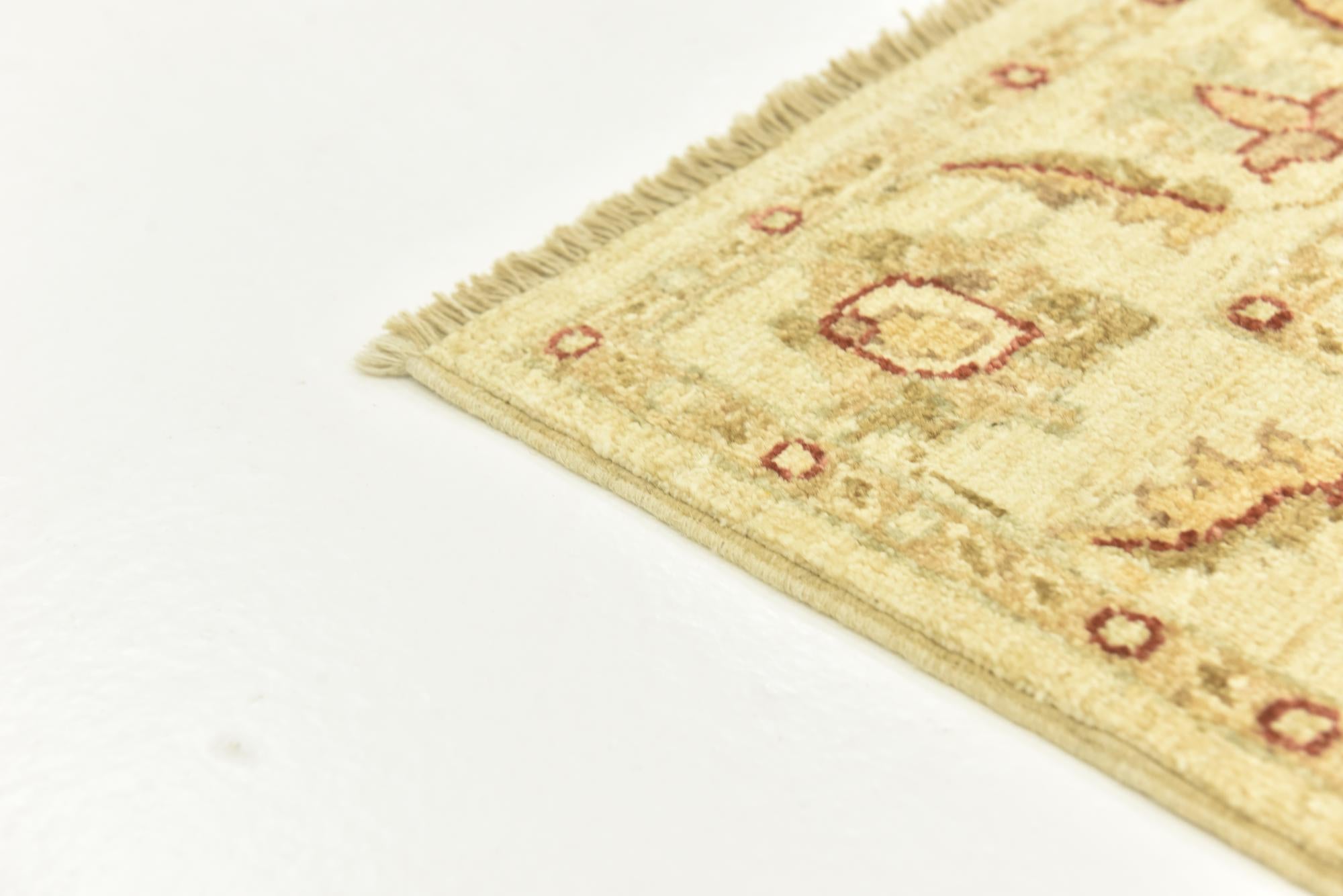 2' 8 x 9' 8 Hand Knotted Peshawar Ziegler Runner Rug