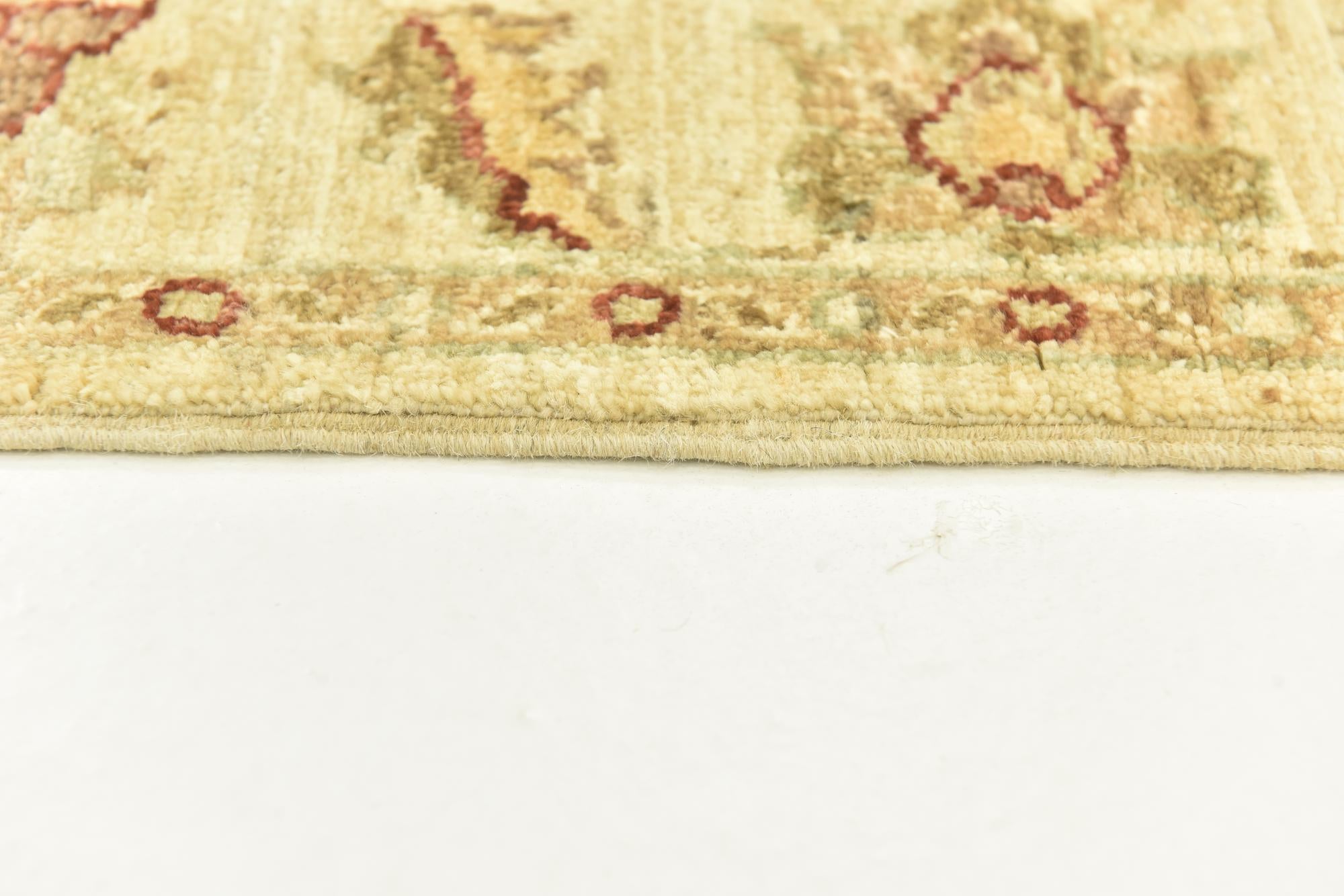 2' 8 x 9' 8 Hand Knotted Peshawar Ziegler Runner Rug