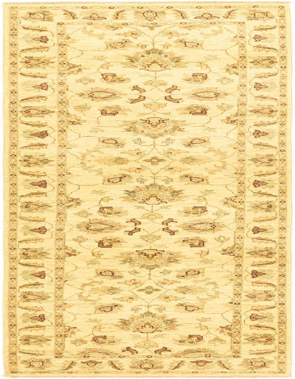 Detail image of 2' 8 x 9' 8 Hand Knotted Peshawar Ziegler Runner Rug