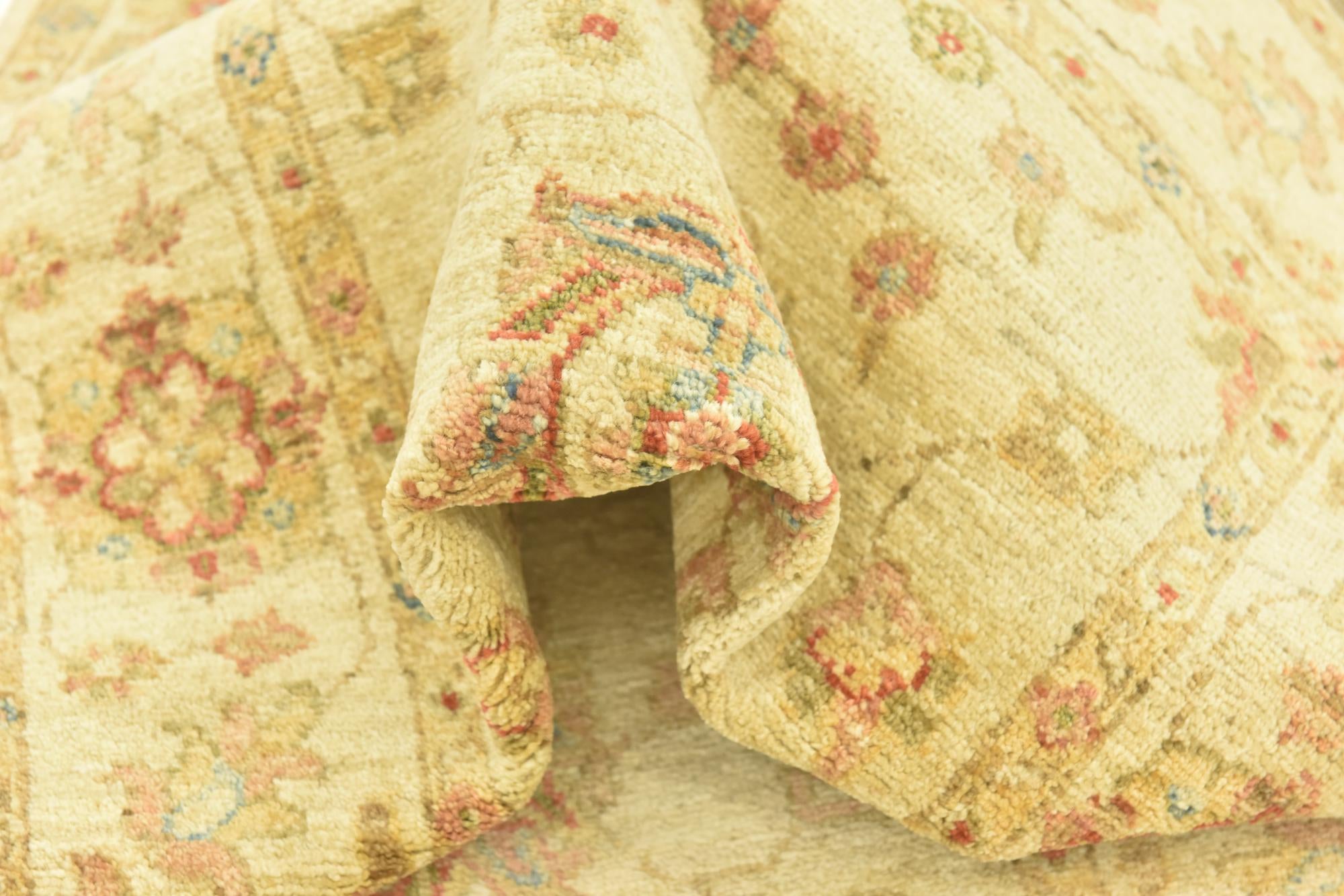 2' 8 x 9' 7 Hand Knotted Peshawar Ziegler Runner Rug