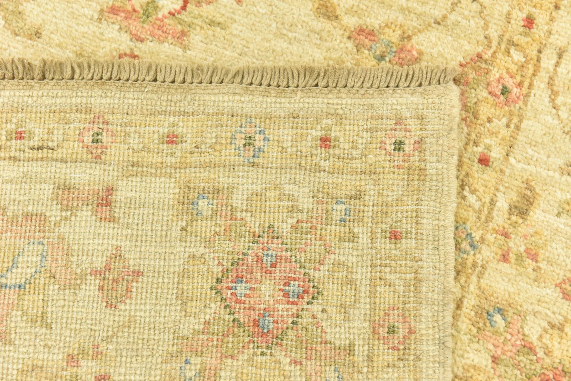 2' 8 x 9' 7 Hand Knotted Peshawar Ziegler Runner Rug