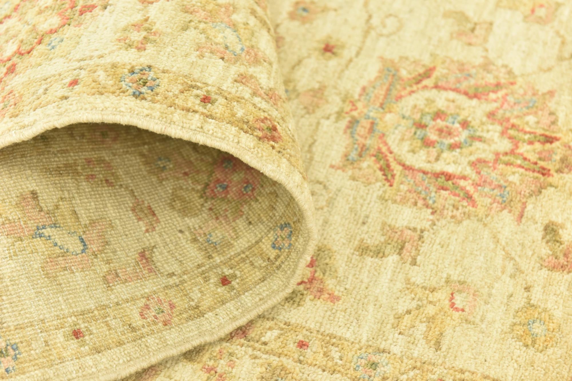 2' 8 x 9' 7 Hand Knotted Peshawar Ziegler Runner Rug