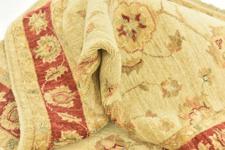 3' x 8' Hand Knotted Peshawar Ziegler Runner Rug